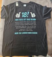 Schwarzes T-shirt zum 18. Geburtstag Saarland - Wadern Vorschau