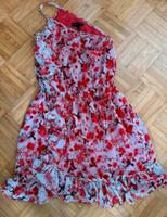 Rosa Mango Kleid mit Blumenprint XS One-Shoulder Neuwertig München - Allach-Untermenzing Vorschau