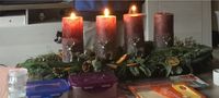 Adventskranz Adventstablett Kerzenständer Weihnachten Niedersachsen - Wunstorf Vorschau