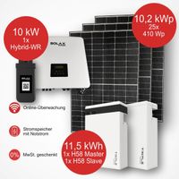 Hybrid PV Anlage 10 kW HV Batteriespeicher 11,5 kWh Solax Modul Sachsen-Anhalt - Pouch (Muldestausee) Vorschau