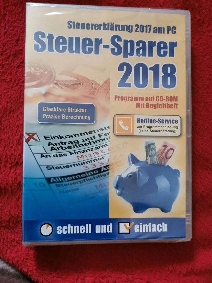 Steuererklärung, Sparer 2018, PC CDRom, Elster in Rastatt