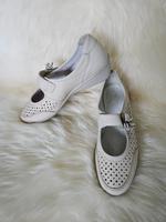 1 x getragene ara Lederhalbschuhe mit Lochmuster Bayern - Karlstein Vorschau
