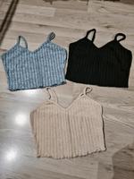 Sommertop Croptop Bauchfrei 3er Set Bayern - Raubling Vorschau