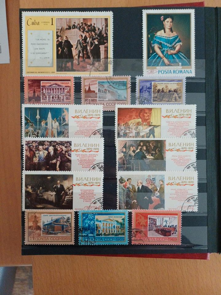 Briefmarkenalbum, Briefmarken aus aller Welt in Bad Sassendorf