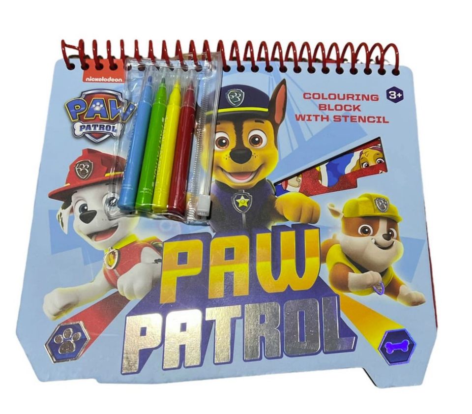 Neuware Paw Patrol Colouring Block 32 Teilig in Feucht