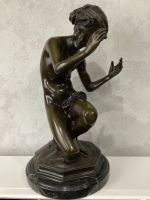 Bronze Figur Fischer im sehr guten Zustand Baden-Württemberg - Bruchsal Vorschau