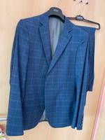 Herren Anzug  Gröse 98  slim fit Blau kariert Joop! Hessen - Ober-Ramstadt Vorschau