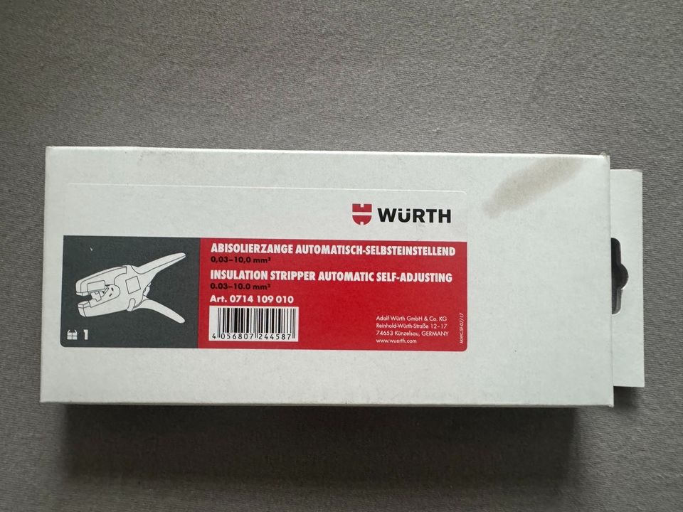 Würth Abisolierzange Art. 0714 109 010 in Bomlitz