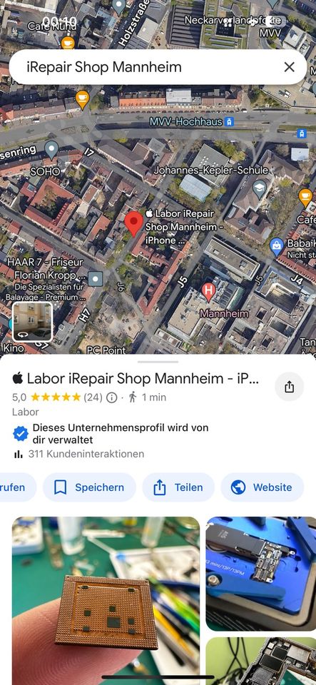 iPhone Datenrettung Reparatur Platine Logicboard Mainboard in Mannheim