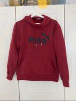 Puma hoodie Bordeaux dunkelrot mit schwarzem Print Niedersachsen - Rieste Vorschau