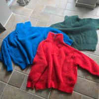 Tchibo Pullover Strick Grobstrick Troyer grün rot blau 44/46 L Kloster Lehnin - Rietz Vorschau
