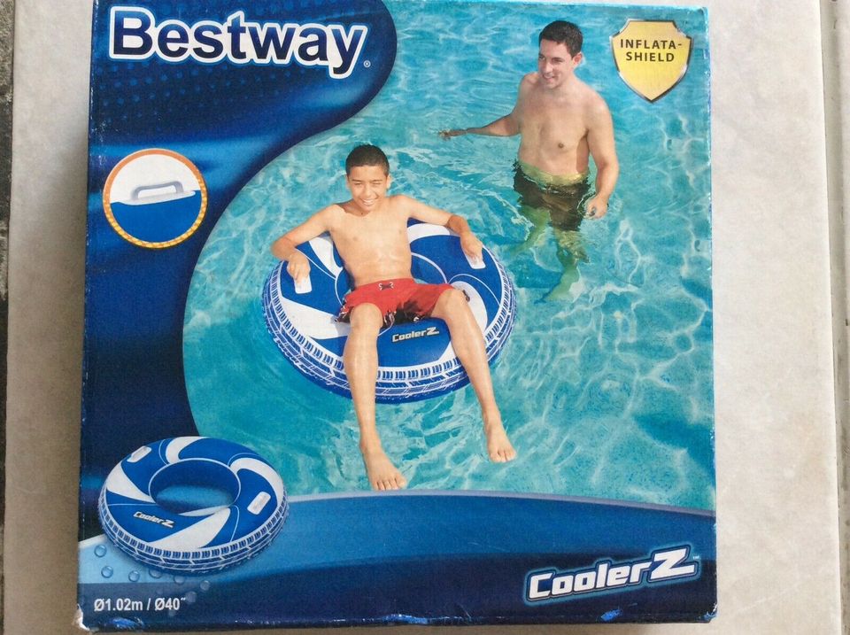 Bestway Schwimmring Ring Sonnenschirm Pool Schwimmen NEU OVP in Enger