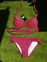 Bikini Gr.42 Lycra BH mit Slip  Knallrot mit Schwarz Neuware Bayern - Tröstau Vorschau
