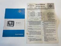 Telefunken FE 241 T Fernseher Bedienungsanleitung alt antik Bonn - Beuel Vorschau