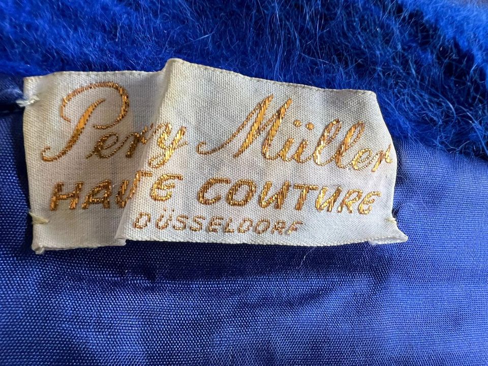 Percy Müller Haute Couture Düsseldorf Damen Jacke Blau M L in Düsseldorf