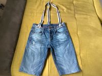 Kurze Jeans Jungen Gr. 164 mit Hosenträgern blau gebraucht Sachsen-Anhalt - Naumburg (Saale) Vorschau