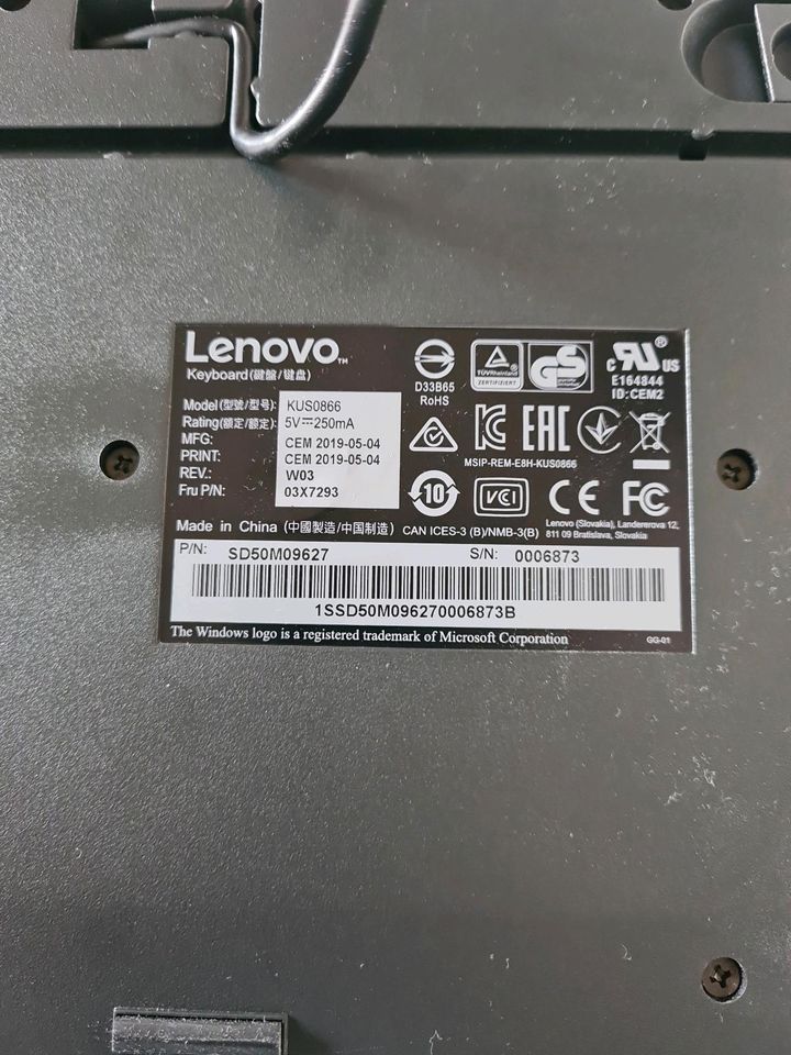 Lenovo Tastatur / Keyboard KUS0866 in Frankfurt am Main
