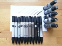 11x Tria Pantone Layout Marker grau + 5x Refill Nachfüll Ink Nordrhein-Westfalen - Kall Vorschau