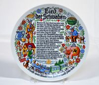 Wandteller mit „Lied der Schwaben“ Niedersachsen - Bad Münder am Deister Vorschau