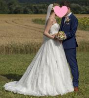 Romantisches Brautkleid| Größe 36–40 | inkl. Reifrock & Reinigung Bayern - Edling Vorschau