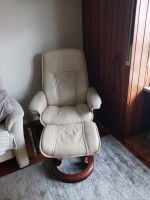 Stressless Relaxsessel mit Hocker, Echtleder, mit Gebrauchsspuren Bayern - Hainsfarth Vorschau