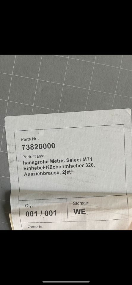 Hansgrohe Küchenarmatur 320 Metris/ Ausziehbrause in Wiesloch