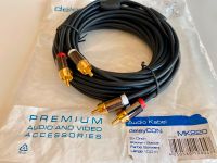 10m PREMIUM Cinch Kabel Stereo Audio VERGOLDETE  Kontakte Bayern - Kochel am See Vorschau