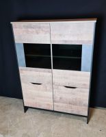 Highboard Anrichte in Eiche Montana / Grau Schwarz Nordrhein-Westfalen - Steinheim Vorschau