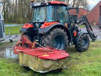 Mähen Windparks Pferdeweide Koppel Wiesen Heu Kubota Niedersachsen - Butjadingen Vorschau