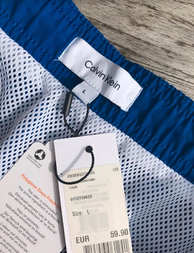 Badeshorts Calvin Klein Blau Größe L in Mönchengladbach