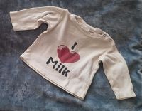 Baby iLoveMilk Langarmshirt weiß Motiv 5-6M Druckknöpfe Gr.86-74 Brandenburg - Schwedt (Oder) Vorschau