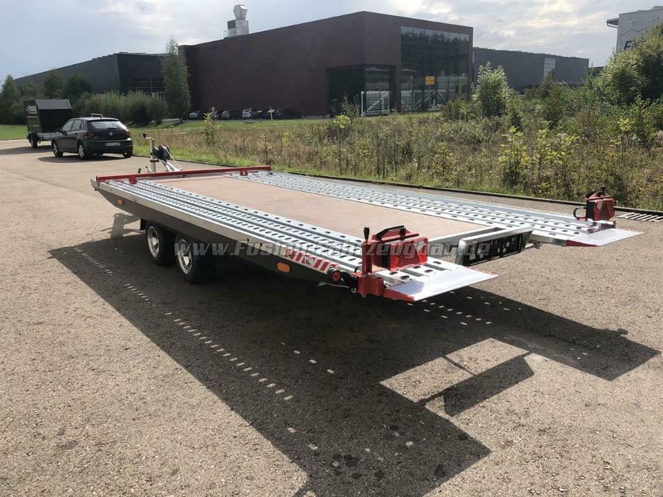 Kippbarer Autotransporter Lochblech, 500x209cm, 2700kg in Isny im Allgäu