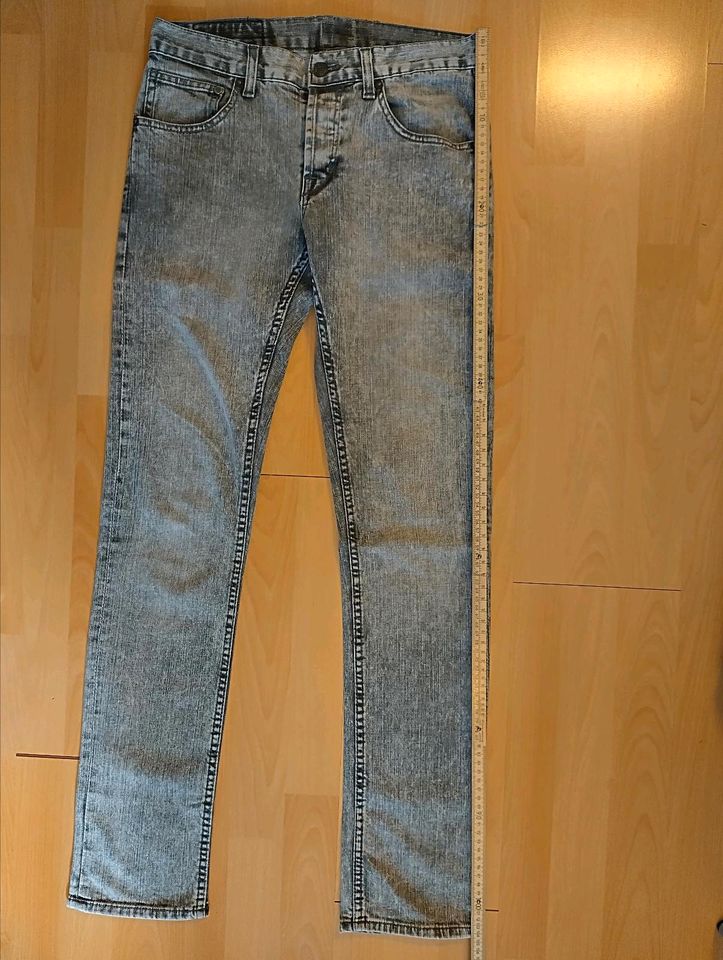 Slim Jeans Stretch Moonwashed Acid customized W29 - Top Zustand in München