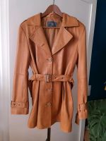 Tchibo 70ies Nappa-Leder Kurzmantel Gr 44 Cognac Braun Trenchcoat Bremen-Mitte - Bahnhofsvorstadt  Vorschau