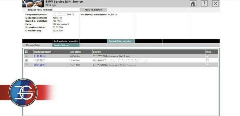 BMW Inspektion nach Herstellervorgaben BMW Ölwechsel Service Digitale Service Historie in Bad Breisig 
