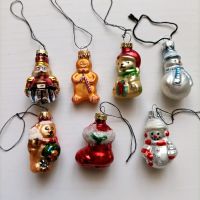 Miniatur Glasfiguren Weihnachtsschmuck Christbaumschmuck aus Glas Sachsen - Radebeul Vorschau