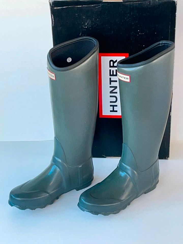 Hunter, Regent Neo, Gummistiefel, gloss, graphit (grau) Gr. 37 in Grenzach-Wyhlen