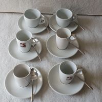 Espressotassen mit Löffeln, 3x2er Set, weiß, 30,00 € VB Niedersachsen - Stuhr Vorschau