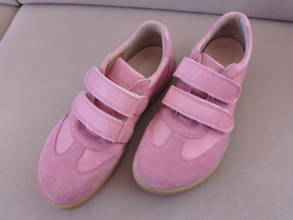 Größe 37, Birkenstock, neu, Leder rosa mit Klettverschluss in Plauen