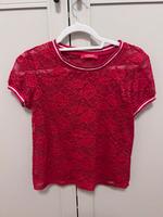 transparentes rotes T-Shirt Guess Dresden - Pieschen Vorschau
