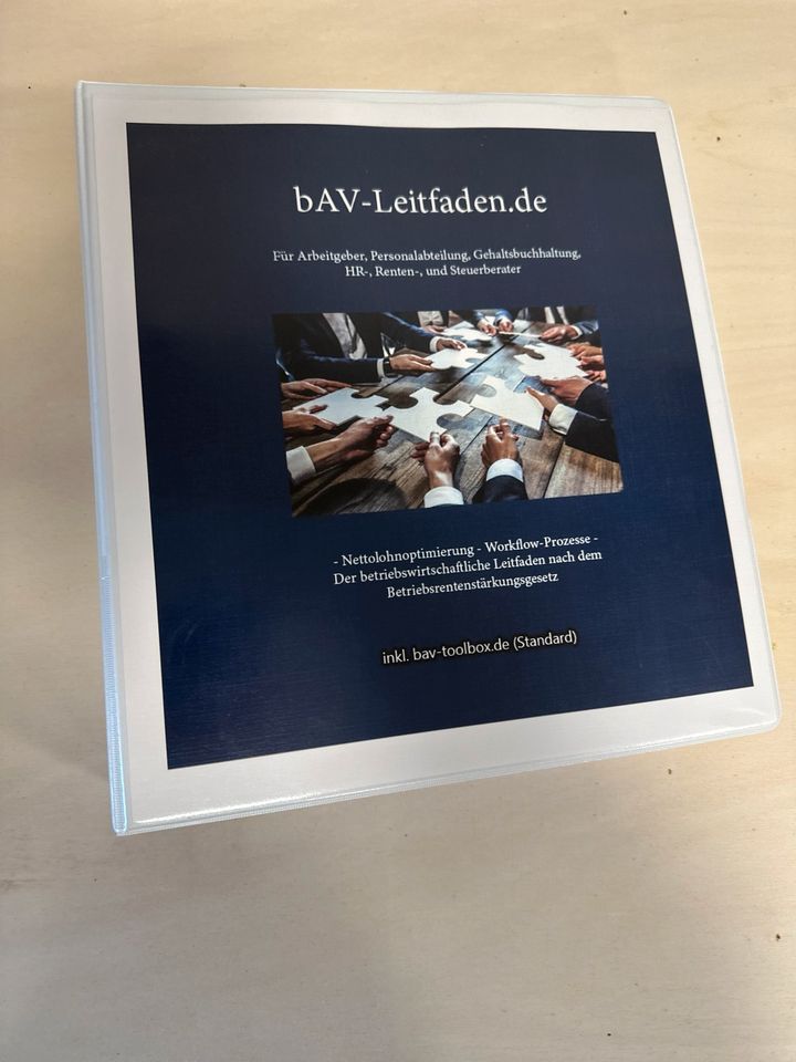 BAV Leitfaden, Toolbox, Ratgeber, Arbeitgeber, HR, Buchhaltung in Bitburg