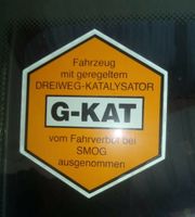 G KAT Plakette Youngtimer Oldtimer AU Abgas ASU G-Kat Nordrhein-Westfalen - Stolberg (Rhld) Vorschau