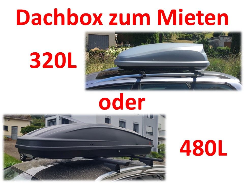 Dachbox Dachgepäckträger Skibox Snowboardbox ca. 320 L zum Mieten in Zweibrücken