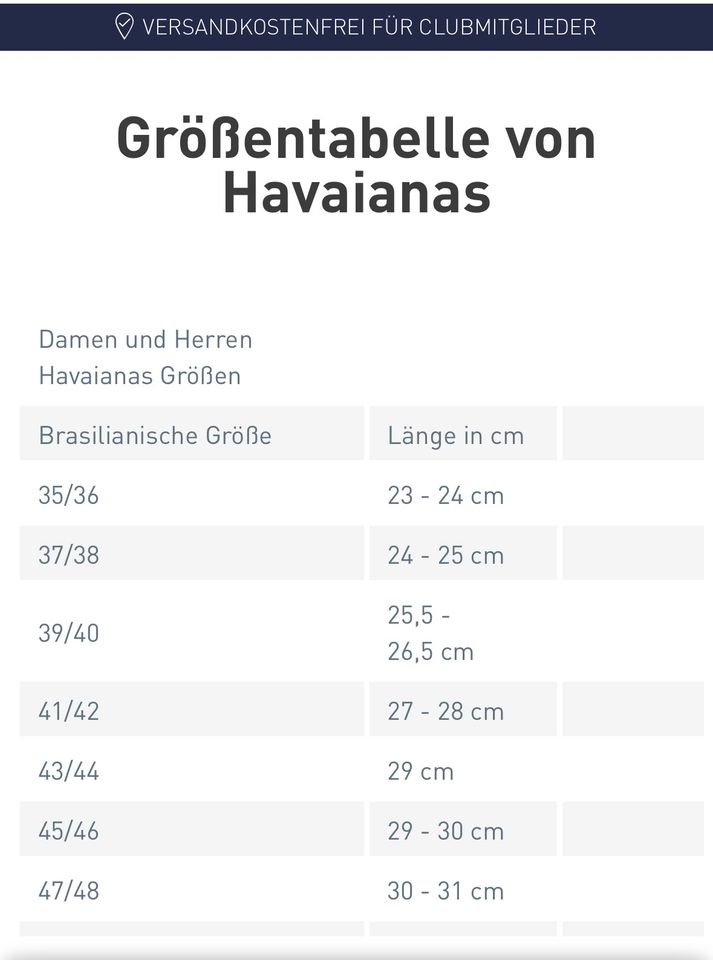 Havaianas Sandalen Flip Flops Gr 37 unisex in Aschaffenburg