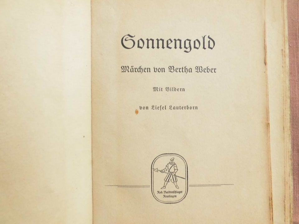 Altes Märchenbuch „Sonnengold“ (1940) in Woldegk