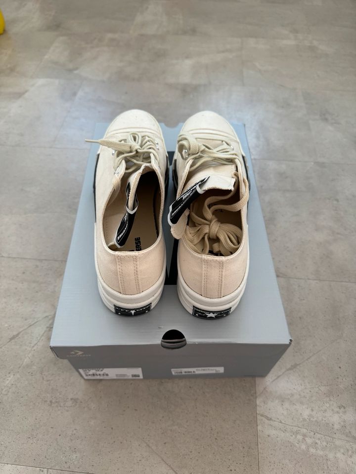 Rick Owens Drkshdw x Converse Chucks 44,5 10,5 Canvas Ecru ivory in Konstanz