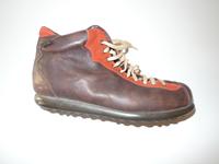 CAMPER - Damenschuhe, Glattleder, Gr. 39, braun / rot, vintage Mitte - Tiergarten Vorschau