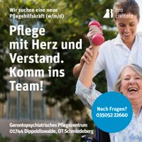 Pflegehilfskraft mit mind. einjähriger Berufsausbildung (w/m/d) Sachsen - Dippoldiswalde Vorschau