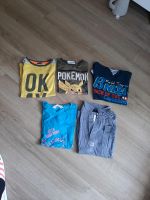 5 x Tshirts Gr. 122/128 H&M Hema Pokemon Tom Tailor Shirt top Essen-West - Frohnhausen Vorschau