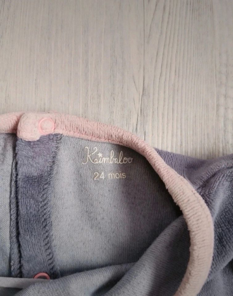 Strampler Einteiler Schlafanzug französisch Kimbaloo 24 Monate je in Giesen